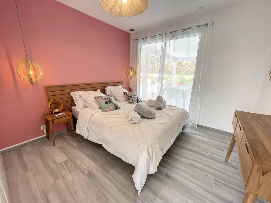 Villa Pink Saint-Francois  Luaran gambar